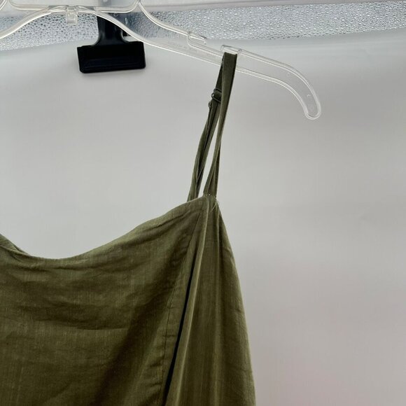 Old Navy Women's Sleeveless Ruffle Hem Shift Dress Green Size Medium - Picture 3 of 8
